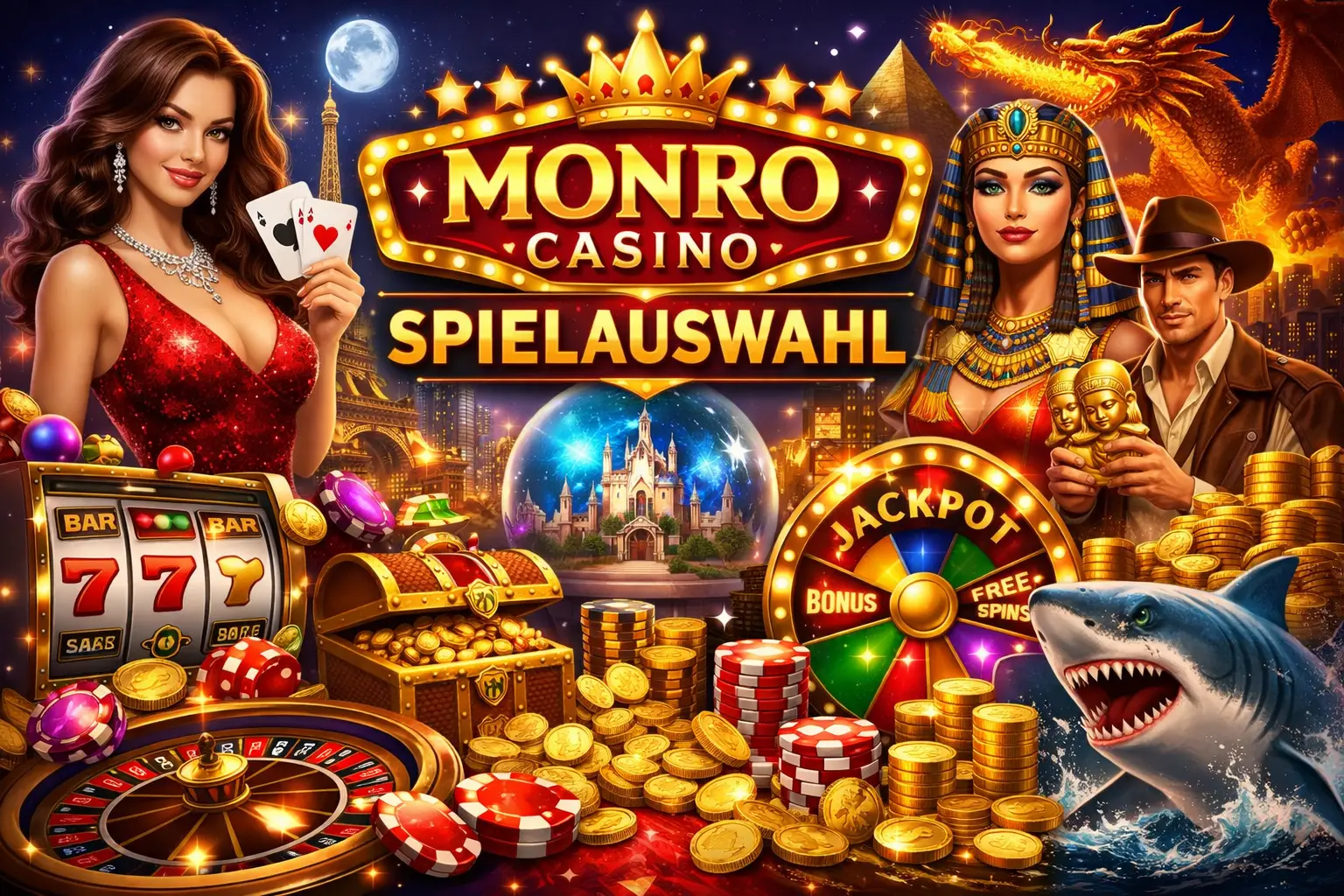 Monro Casino Spielauswahl